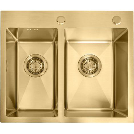 Steel Sink Rea Toby Brush Gold
