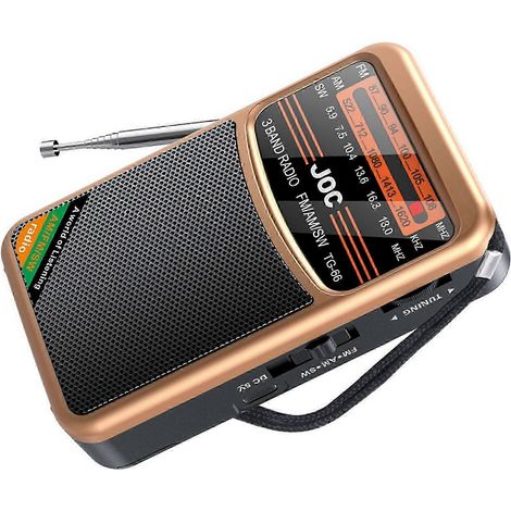radios de poche portables mini complètes AM/FM/SW avec batterie rechargeable et prise en charge des écouteurs. MiniRadio C (1/5)