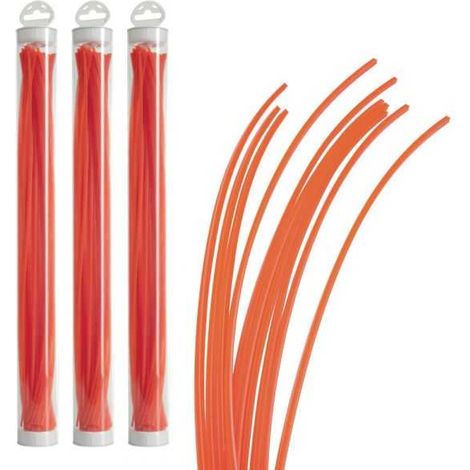 Fil nylon 26 brins de 4 mm Carré Orange Tube par 3 (1/5)