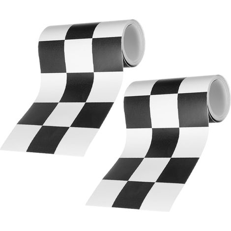 Frise autocollante en PVC - 2 rouleaux - Autocollant mural à carreaux pour salle de bain et chambre à coucher - Installation facile et polyvalent - Pour décoration de cuisine (1/5)