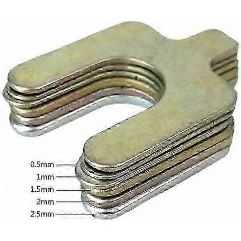 Lot de 50 cales en forme de U pour le réglage de l'alignement et du positionnement des roues - Pièces automobiles (1/5)
