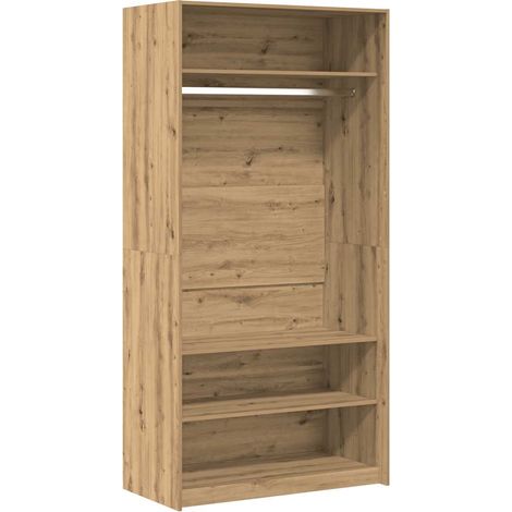 Maison Exclusive - Armadio Rovere Artigianale 100x50x200 cm in Legno Multistrato