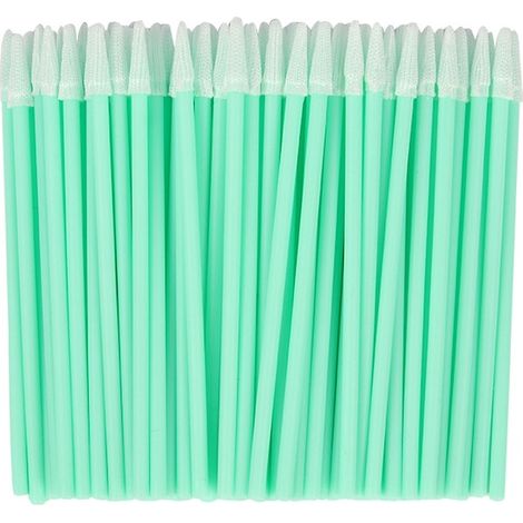 Lot de 100 bâtonnets nettoyants en mousse, 122 mm, pour imprimantes et équipements optiques, nettoyage de précision