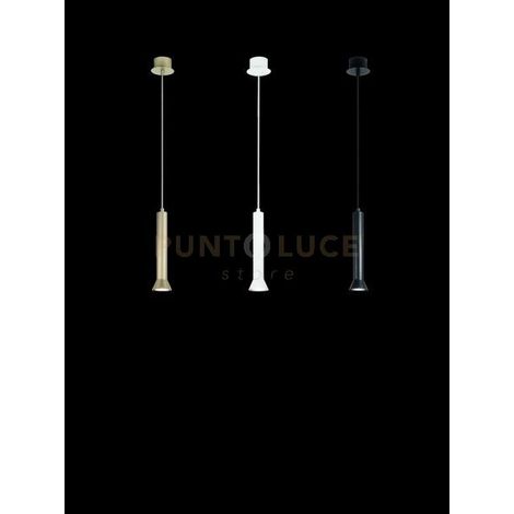 SOSPENSIONE LILA PICCOLA NERO H.26CM D.6,6CM 1 LUCE ATTACCO GU10