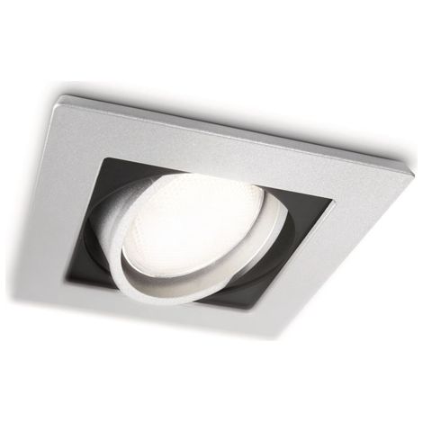 EcoPower  - Spot alluminio quadrato orientabile  - GU10 - 10W