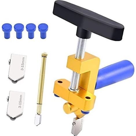 Cortador de azulejos manual, cortador de azulejos de vidrio 2 1, alicates rompedores manuales hoja acero tungsteno 3,15 mm, manual cortar vidrio (1/5)