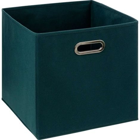 Boîte de Rangement Pliable "Premium" 31x31cm Pétrole (1/2)