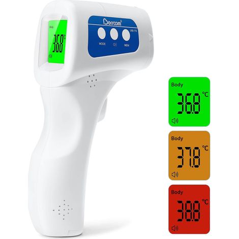 Thermomètre frontal infrarouge sans contact de qualité médicale pour bébés et adultes (1/5)