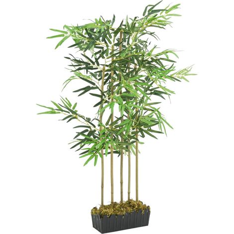 Árbol de bambú artificial con 730 hojas verde 120 cm