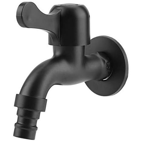 Außenwasserhahn aus Edelstahl 304 – Rostfrei, explosionsgeschützt – Einfache Installation, schneller Wasserablauf – Schwarz (1/5)