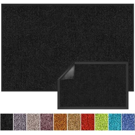 Tapis de Porte d'entrée Rhine Noir 120 x 180 cm