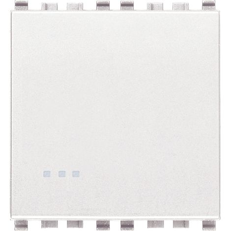 VIMAR - 20008.2.B 1P NO 10A 2M bouton-poussoir blanc