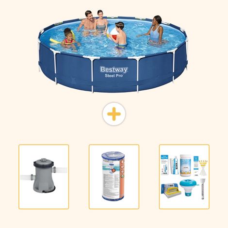Bestway Bestway Steel Pro Ronde - 396x84 cm - 4-pièces  S22315 (1/5)