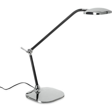 LedsC4 Queen - Sobremesa LED 8.3W et 284lm avec Blanc Chaud 3000K. Diamètre 17cm. Structure en Aluminium. Coloris Chromé (1/3)