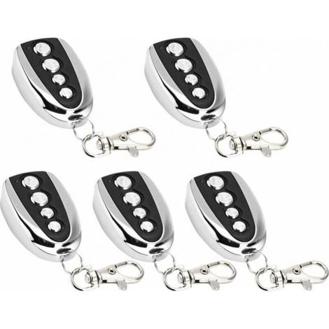 Lot De 5 Ouvre-Porte De Garage Électrique À Télécommande, 433 Mhz Pour Clonage De Portail, De Garage, De Clonage Électrique Universel (5 Pièces) (1/4)