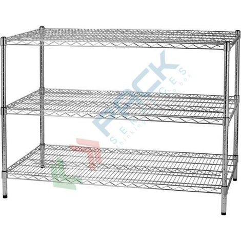 Archimede scaffale metallico scaffale 3 ripiani cm 61 x 121 x h. 90 cucina bagno garage cabina armadio (1/2)