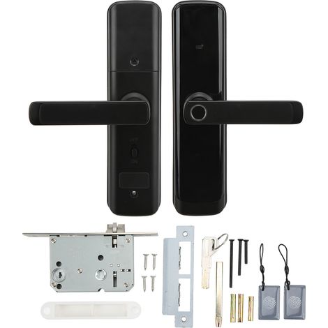 serrure de porte-Serrure Connectée WiFi : Détection Empreinte, Code, Carte ID, Clés pour Maison Bureau Hôtel (1/4)