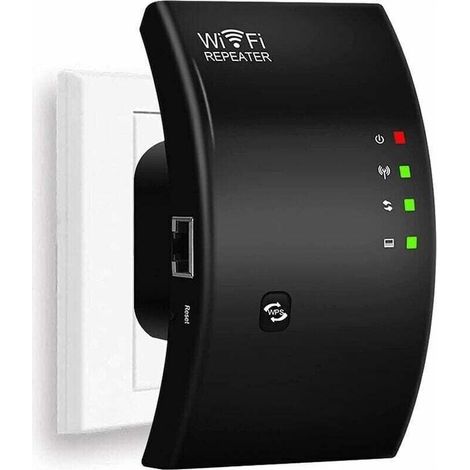 Répéteur WiFi, Amplificateur WiFi Puissant, WiFi Extender N300, WiFi Signal Booster, 1 Port Ethernet, Couvre jusqu'à 200㎡, Facile à Installer, Compatible avec Toutes Les Box Internet (1/5)