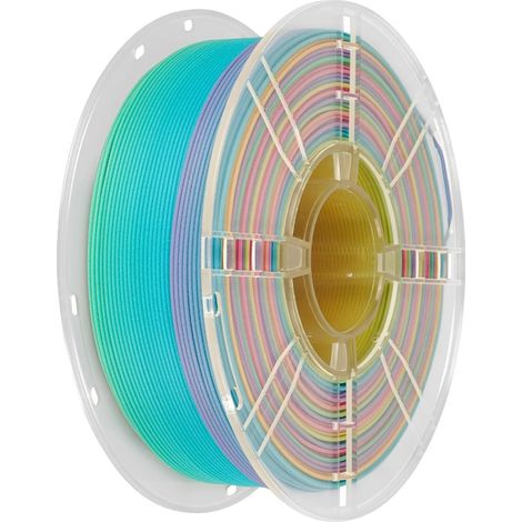 Filamento per stampa 3D, effetto multicolore, finitura opaca, 1 kg (1/2)