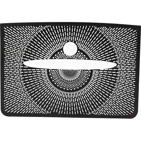 Eosnow Garniture noire de couverture de haut-parleur de tableau de bord d'alliage d'aluminium convient pour Mercedes Benz GLK 2013-2015