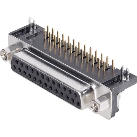 TRU COMPONENTS 1579086 D-SUB Buchsenleiste 90 ° Polzahl: 9 Print gewinkelt 1 St.