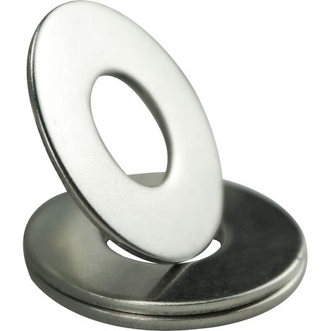 Rondelles Metal M10, Rondelles Plates 20 Pièces, Rondelle Inox M10 x 25mm, Rondelle en 304 Acier Inoxydable, Penny Rondelles pour Vis et écrous (1/3)