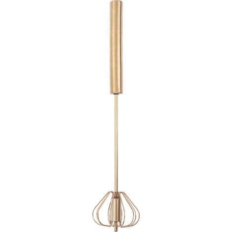 Premier Housewares Press and Spin Light Gold Whisk - 30cm