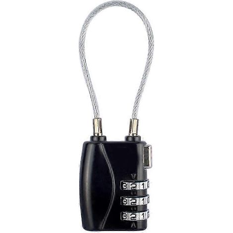 Cadenas de seguridad TSA pour valise, mini cadenas gym avec clés, antivol bagage cabine, serrure portable pour sac ordinateur, armoire et consigne, paire de clés incluse (1/5)