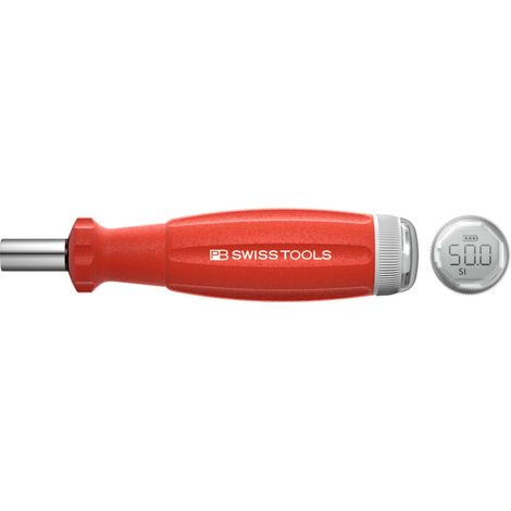 PB Swiss Tools Drehmoment-Schraubendreher, mit Digitalanzeige, D-6,3-Bitaufnahme, 50 cN·m