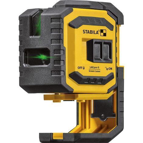 Laser a piombo Stabila a croce LAX 300 G, set di 4 pezzi