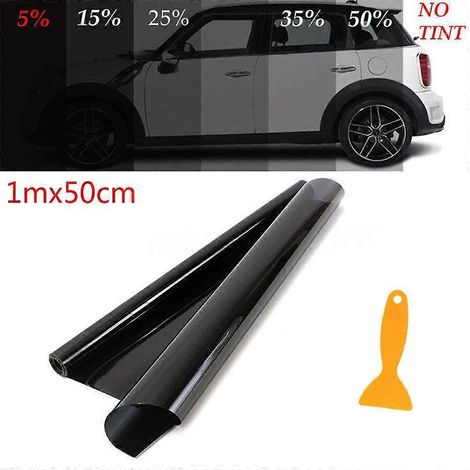 Film pare-soleil professionnel neuf non découpé pour vitres de voiture, 50 cm x 1 m, teinte 5 % VLT (1/5)