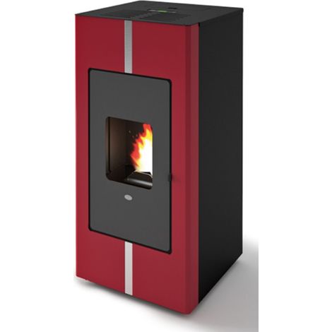 Termoestufa De Pellet Eva Calòr TOSCA 20 901638700 Acabado Rojo (1/3)