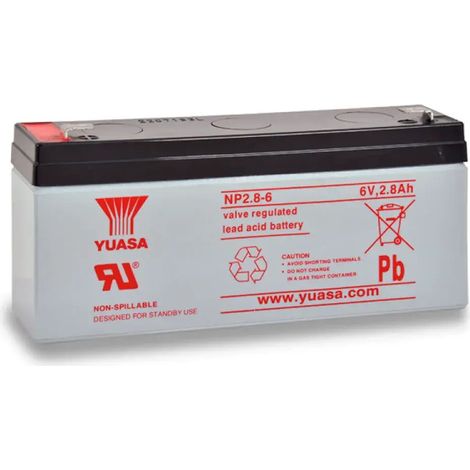 Batería YUASA NP2,8-6 2,8Ah 6V (1/3)