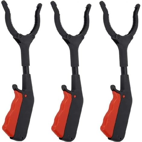 Lot de 3 pinces préhension pour enfants 30 cm, hygiéniques, collecte déchets portables multifonctionnelles, des applicables - (1/5)