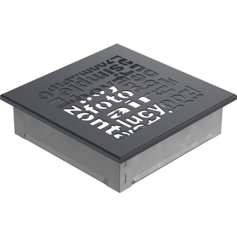Lüftungsgitter ABC 17x17 Graphite (1/3)