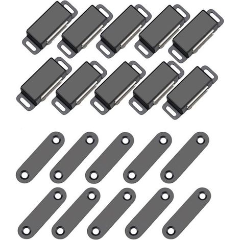 Set di 10 fermaporta magnetici, chiusura magnetica potente, magnete per chiudere la porta, magnete per armadi, magnete per cassetti per mobili da cucina, armadi (1/5)
