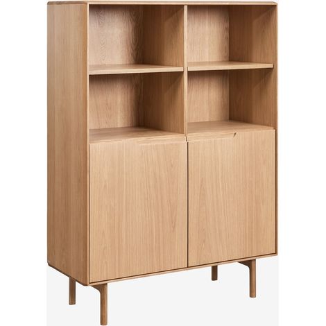 Buffet haut en bois de chêne Treveris SKLUM 105 x 45 cm (1/5)