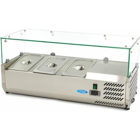 Réfrigérateur de préparation - 95cm - 3 bacs GN 1/3 - Contrôle numérique - Maxima (1/5)