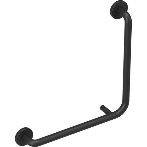 COSMIC Grab rail 40cm, Elbow shape, Matt Black up to 150kg, ARCHITECT Collection