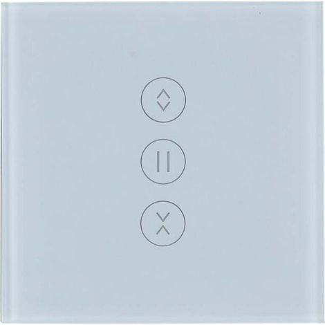 AMXCNOY WLAN-Rollladenschalter, Vorhang-Wandschalter, kompatibel mit Alexa und Google Home [Neutralleiter erforderlich] (1/4)