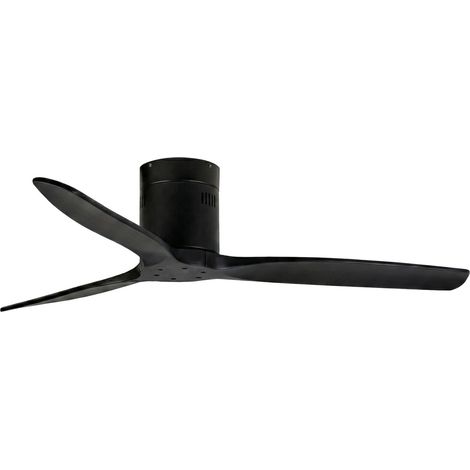 Ventilateur de plafond 35 W avec 3 pales ABS, 6 vitesses de ventilation, télécommande et système réversible pour été et hiver