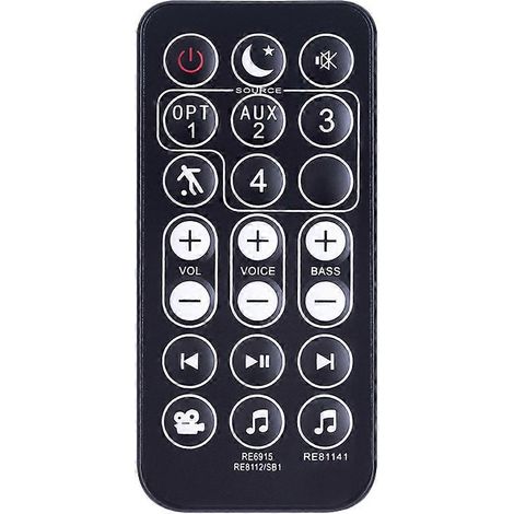 Télécommande de remplacement pratique pour barre de son portable Polk Audio (RE69151) - Télécommande en plastique (1/5)