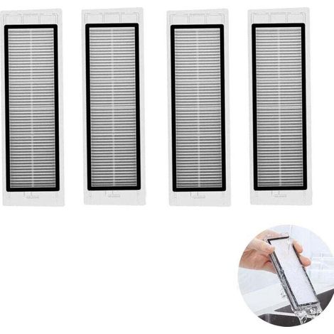 Lot de 4 filtres Hepa de rechange pour Roborock S5 S6 Maxv T6 T7 S60 S65 S5 S50 S55 E25 E35 Pièces de rechange