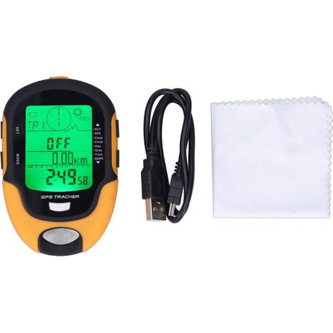 Ordinateur de bord électronique multifonction GPS avec altimètre, baromètre, thermomètre, hygromètre et boussole numérique étanche (1/4)