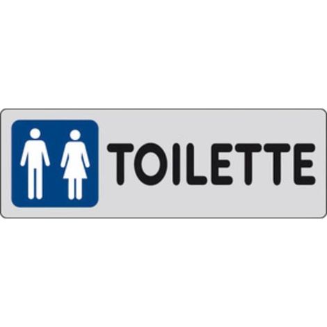 10 x ETICHETTA ADESIVA 150X50 TOILETTE (M F)