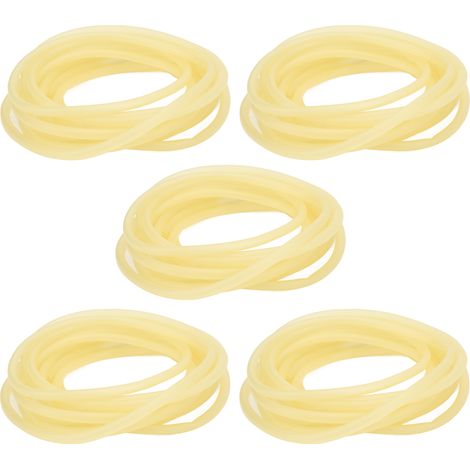 Lot de 5 tuyaux en latex pour garrot, en latex naturel, élastiques et épais, de 5 m et de 6 x 9 mm. (1/5)