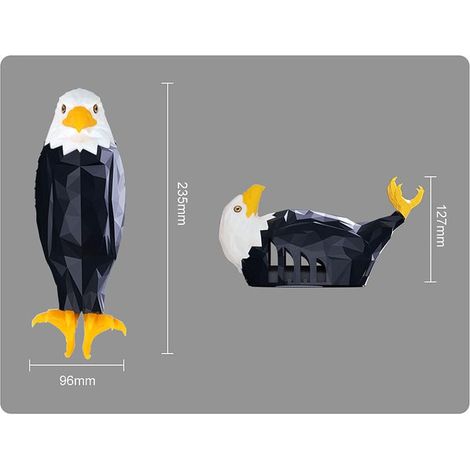 Luce notturna a LED a forma di aquila calva, lampada da parete decorativa a forma di animale, luce bianca ≤6 W (1/4)
