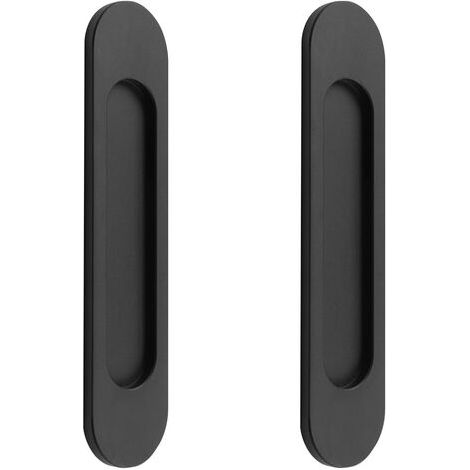 Pair - Poignées de porte coulissante ovales auto-adhésives, poignée sans perforation pour porte de grange coulissante, fenêtres(2pcs) (1/5)