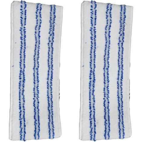 Serpillière Microfibre - Lot de 2 - Pour Polti Vaporetto - Nettoyage Sols - 35x13cm (1/5)
