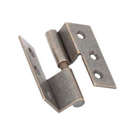 Cerniere Con Collo Lisce Ottone Bronzato Mm.40X40 Sinistra